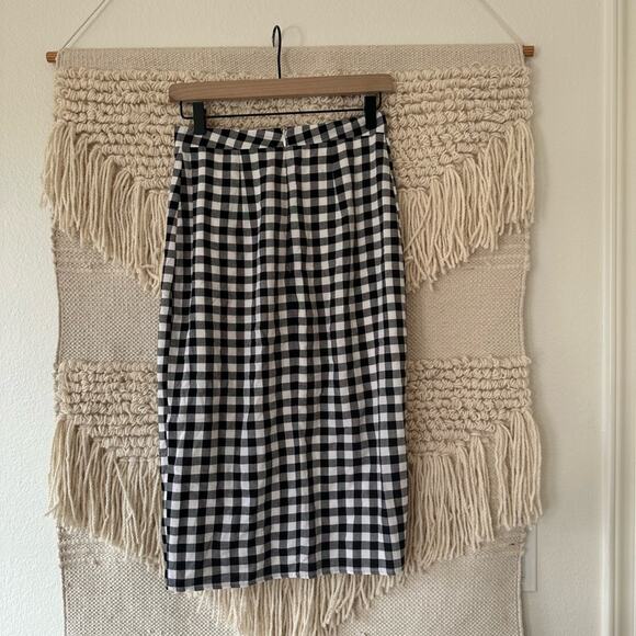 NWT: Majorelle Gingham Midi Skirt - Picture 6 of 6
